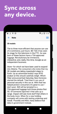 App Standard Notes