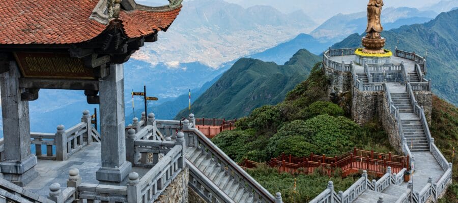 Stunning Architectural View at Fansipan Peak, Vietnam