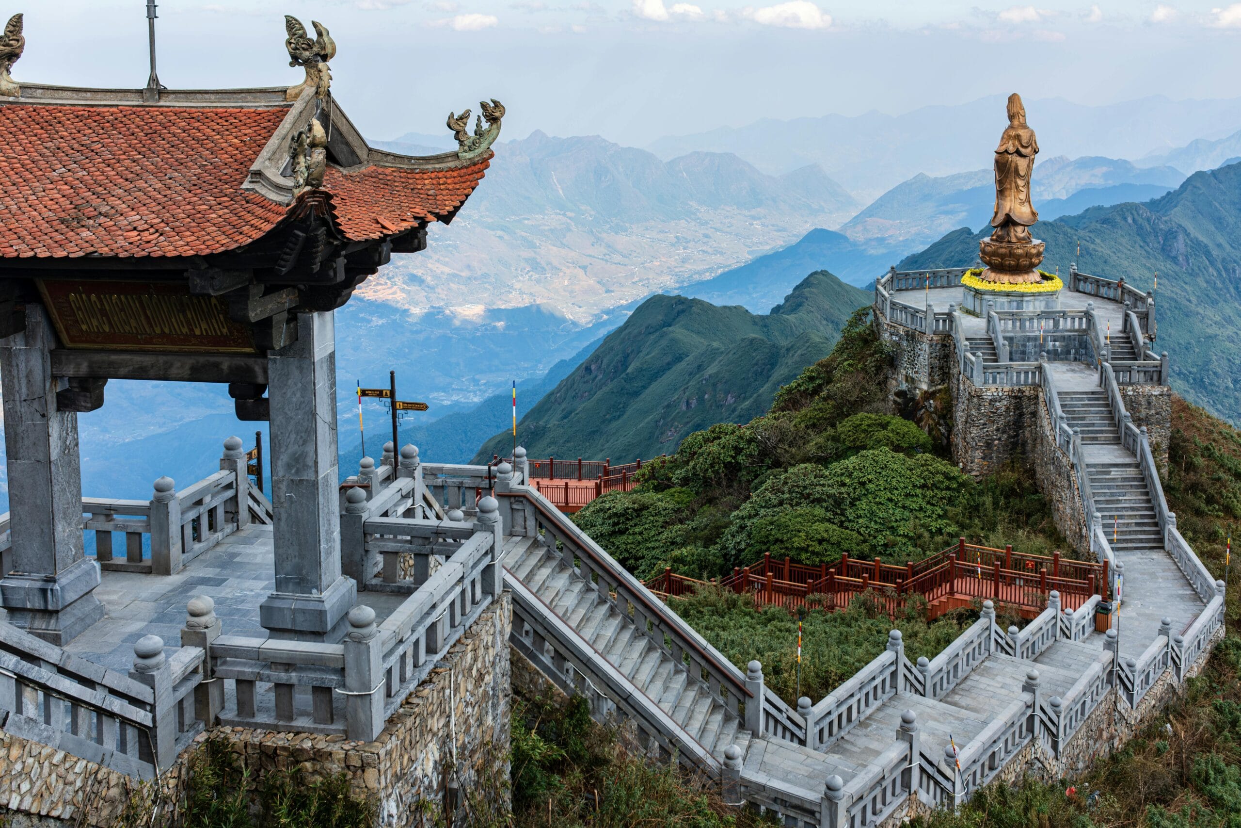 Stunning Architectural View at Fansipan Peak, Vietnam