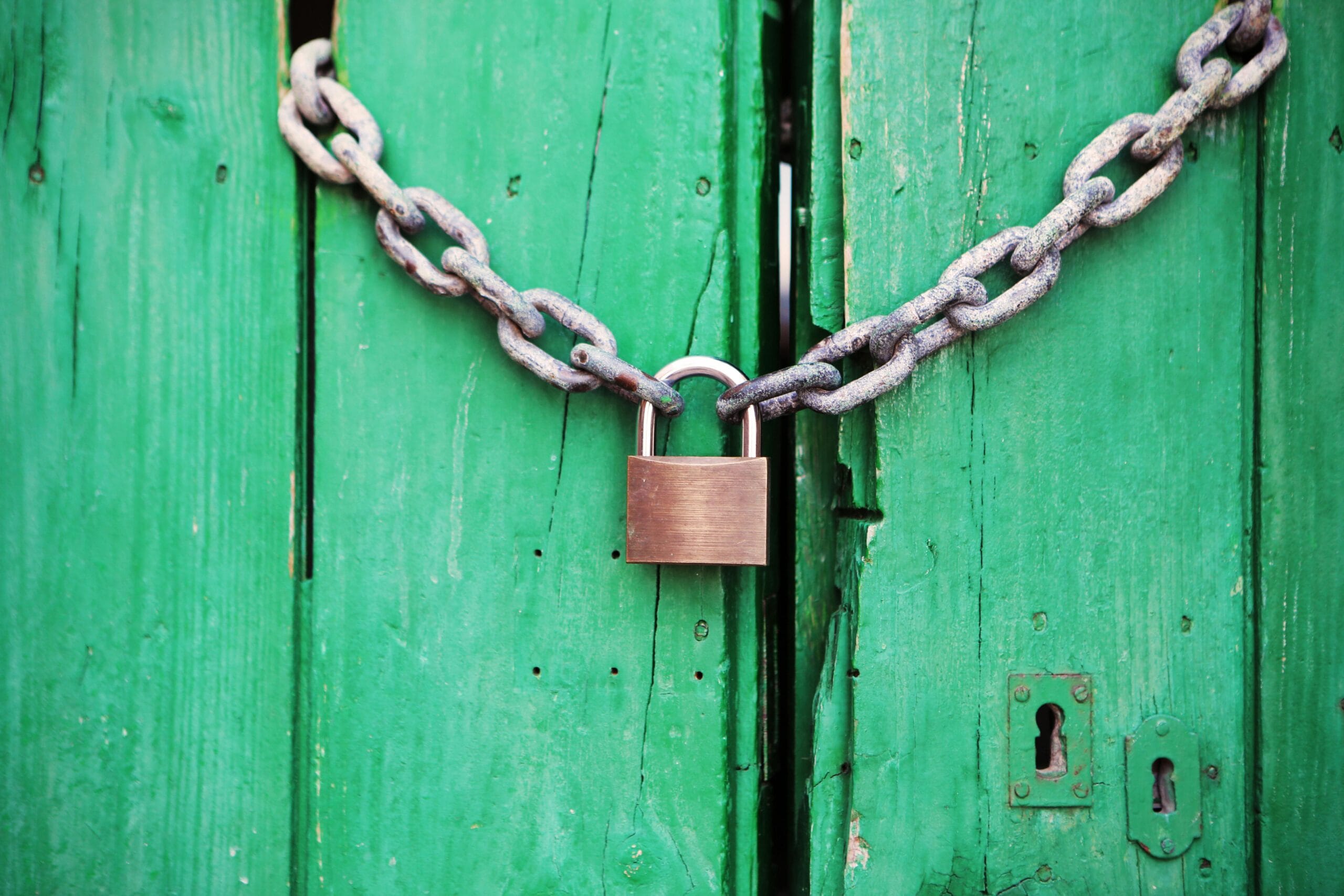Metal Padlock With Chain