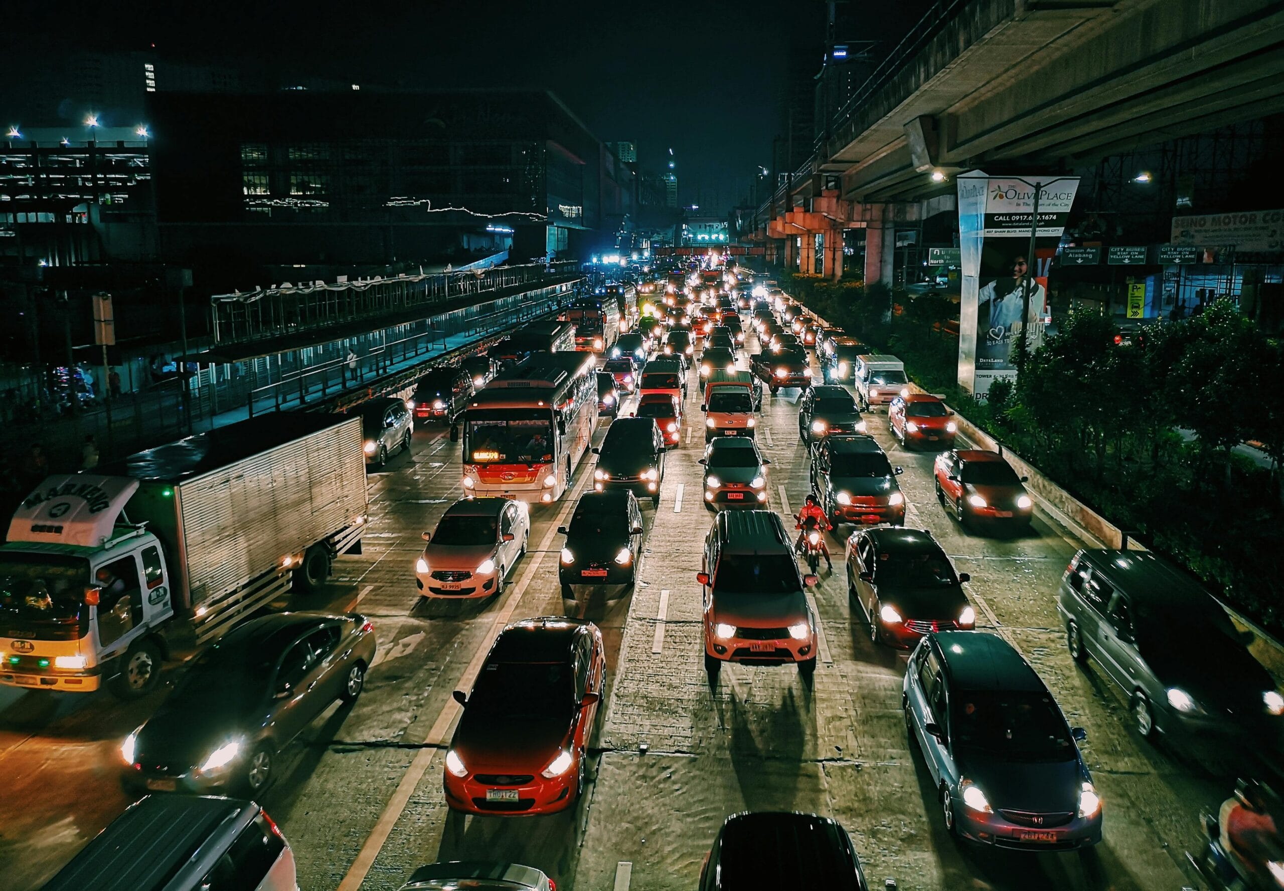 Traffic Jam at Night